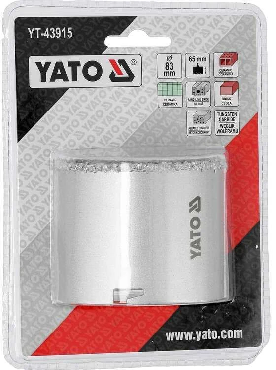 Toya Sa Poland Karūnėlė gręžimui | volframo karbidas | Ø 83 mm | 65 mm gylis (YT-43915)