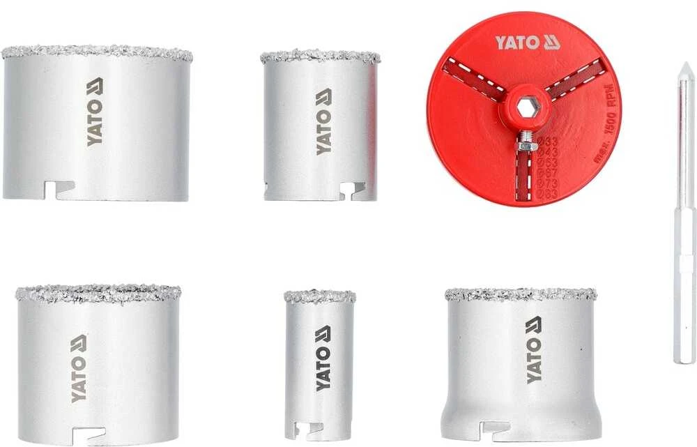 Yato Toya Sa Poland Karūnėlių komplektas | su volframo karbidu | 33–83 mm | 7 vnt. (YT-43920)