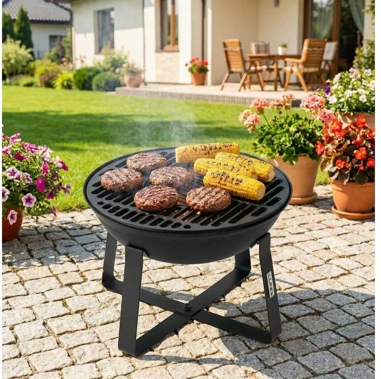 Toya Sa Poland Ketaus sodo ugniakuras su grotelėmis | 50 cm | 2 viename (99719)