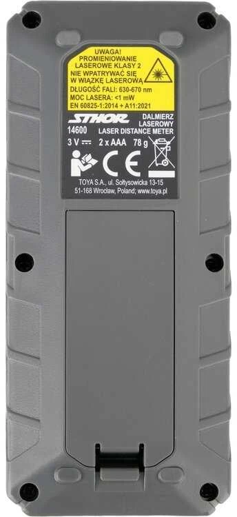 Toya Sa Poland Lazerinis atstumo matuoklis | LCD ekranas | 0,05 - 40 m (14600)