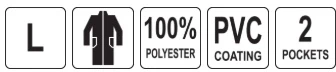 Toya Sa Poland Lietpaltis NAVY LIGHT | L dydis | poliesteris su PVC danga (YT-79718)