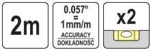 YATO ŁATA MURARSKA PION / POZIOM 200cm 3072