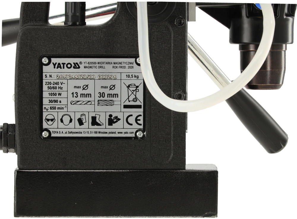 Toya Sa Poland Magnetinės gręžimo staklės | 1050W | Ø30 mm | elektromagnetinė bazė | 3/4" (YT-820500)