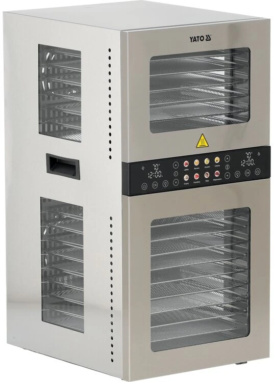 Toya Sa Poland Maisto džiovyklė | 20 padėklų | 35–75 °C | 1500 W (YG-16001)