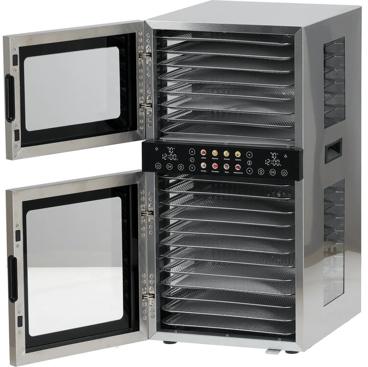 Toya Sa Poland Maisto džiovyklė | 20 padėklų | 35–75 °C | 1500 W (YG-16001)