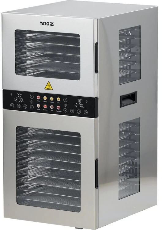 Toya Sa Poland Maisto džiovyklė | 20 padėklų | 35–75 °C | 1500 W (YG-16001)