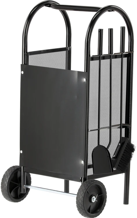 Toya Sa Poland Malkų stovas su židinio aksesuarais / vežimėlis iki 20 kg | 810 x 420 x 360 mm (33330)
