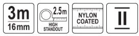 Toya Sa Poland Matavimo ruletė | 3 m x 16 mm (YT-71161)