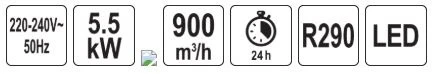 Toya Sa Poland Mobilus oro kondicionierius | 5,5 kW | 18–33 m² (YT-99452)