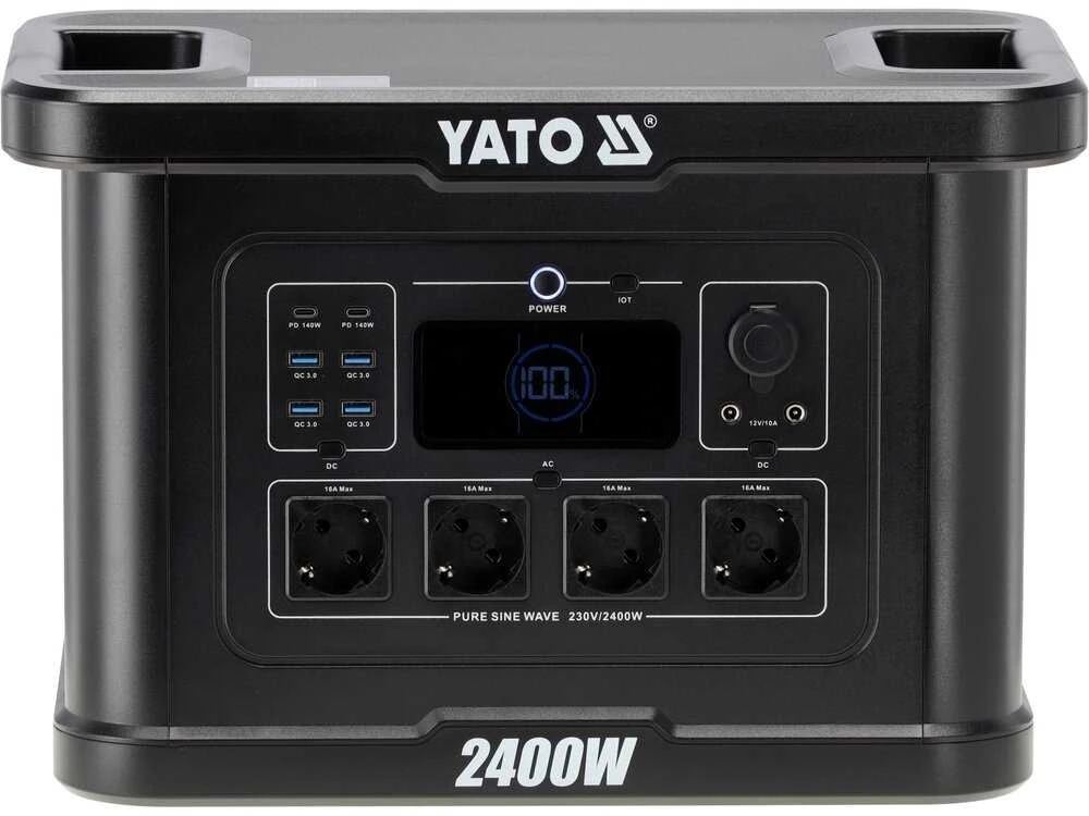 Toya Sa Poland Nešiojama maitinimo stotis LiFePO4 | 2400 W | 2232 Wh (YT-83095)