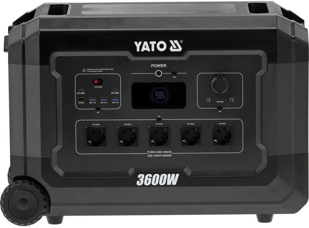 Toya Sa Poland Nešiojama maitinimo stotis LiFePO4 | 3600 W | 3072 Wh (YT-83096)