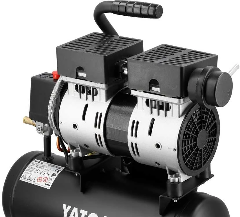 Toya Sa Poland Oro kompresorius tylus | betepalinis | 6L/0.8MPA/8BAR/116PSI/ 107l/min | 550 W (YT-23340)