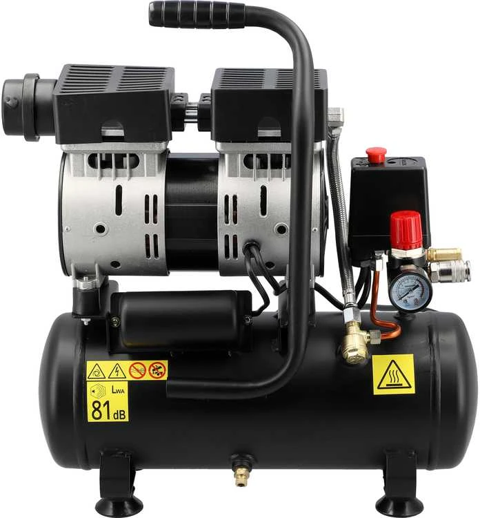 Toya Sa Poland Oro kompresorius tylus | betepalinis | 6L/0.8MPA/8BAR/116PSI/ 107l/min | 550 W (YT-23340)