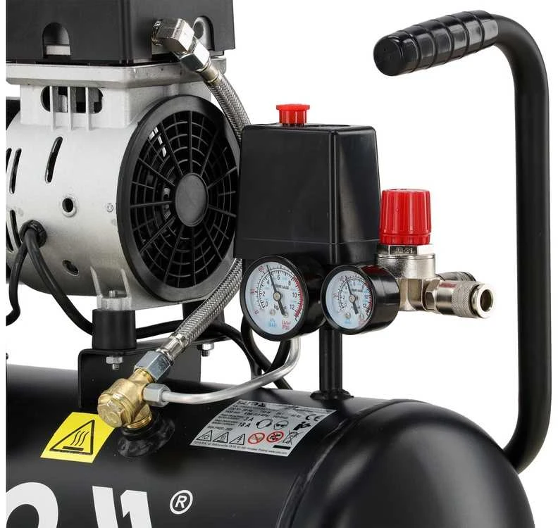Toya Sa Poland Oro kompresorius tylus | betepalinis | 24L/0.8MPA/8BAR/116PSI/ 140l/min | 750 W (YT-23342)