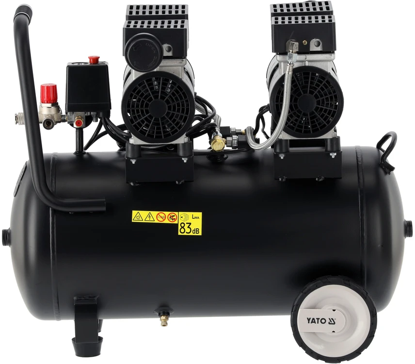 Toya Sa Poland Oro kompresorius tylus | betepalinis | 50L/0.8MPA/8BAR/115PSI/ 280l/min | 1500 W (YT-23345)