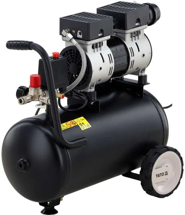 Toya Sa Poland Oro kompresorius tylus | betepalinis | 24L/0.8MPA/8BAR/116PSI/ 140l/min | 750 W (YT-23342)