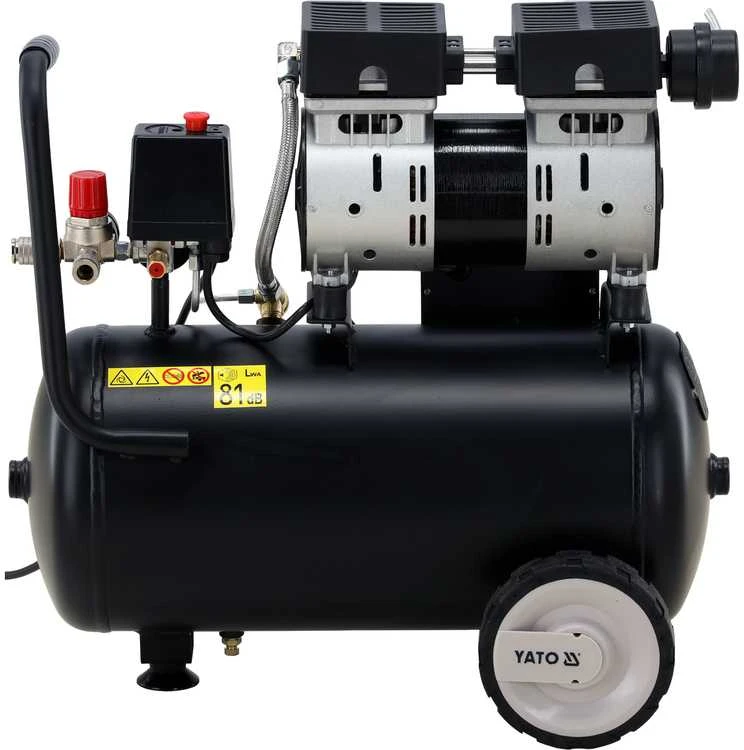 Toya Sa Poland Oro kompresorius tylus | betepalinis | 24L/0.8MPA/8BAR/116PSI/ 140l/min | 750 W (YT-23342)