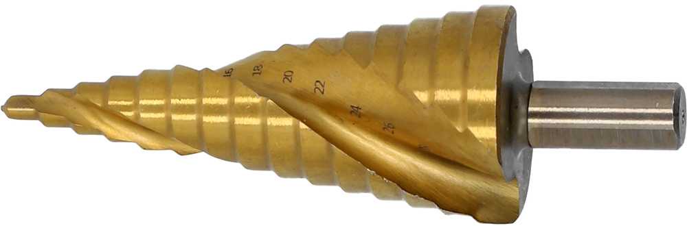 Toya Sa Poland Pakopinis spiralinis grąžtas | HSS 4341 | TiN danga | Ø 4–32 mm | Yato (YT-44748)