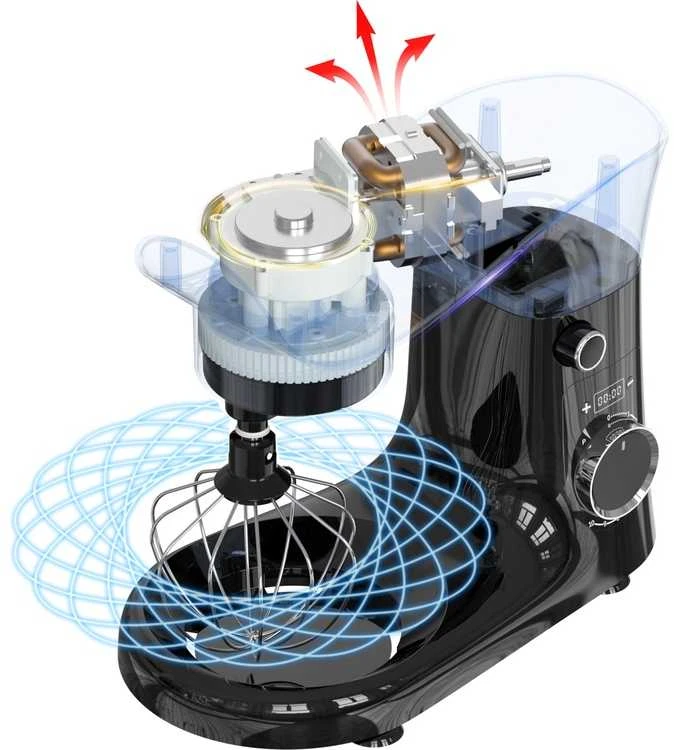 Plakiklis Toya Sa Poland Planetarinis mikseris | 1500 W | 5L | 10 greičių + turbo | timer (67813)