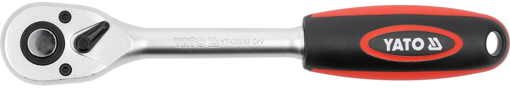 Yato Toya Sa Poland Rankena galvutėms terkšlinė | smulkūs dantukai 90T | 12.5 mm (1/2") (YT-03243)