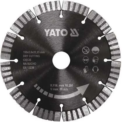 Yato Toya Sa Poland 1800 W griovelių pjovimo įrankis | 150 mm diskai | su dulkių nusiurbimu ir reguliuojamu gyliu iki 40 mm (YT-82016)