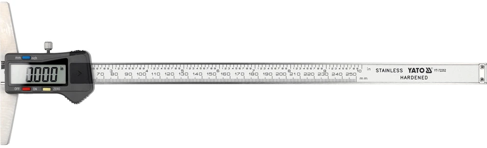 Yato Skaitmeninis gylio slankmatis | 0–250 mm (YT-72252)