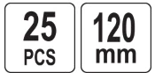 Toya Sa Poland Smeigtukai / ankeriai sodo kraštams ir medžiagoms tvirtinti | 120 mm 25 vnt. (88715)