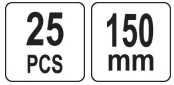 FLO Toya Sa Poland Smeigtukai / ankeriai sodo kraštams ir medžiagoms tvirtinti | 150 mm 25 vnt. (88716)