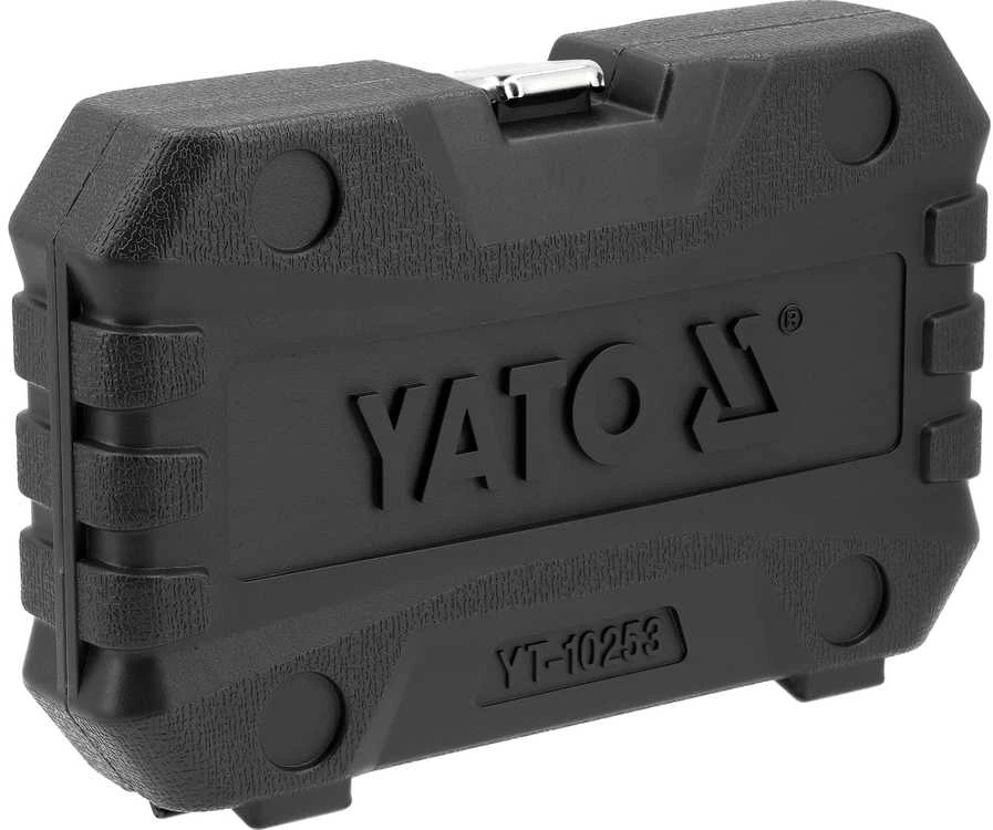 Yato Toya Sa Poland Smūginių trumpų galvučių rinkinys – AS-Drive 1/2", CrMo – 10–27 mm, 15 vnt (YT-10253)