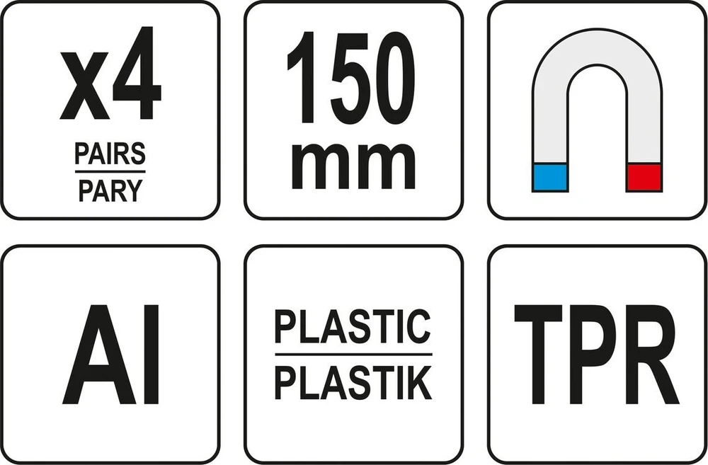 Toya Sa Poland YATO KEIČIAMI ŽANDALIAI VIZĖMS 150mm