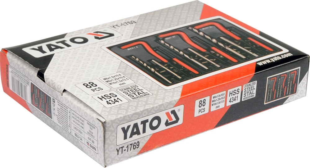 YATO M6-M10 SRIEGŲ TAISYMO RINKINYS