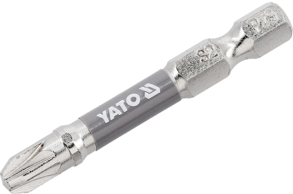 Yato Toya Sa Poland Antgaliai | 6,3 mm (1/4") | S2 Ni | kryžminiai PZ3 | 50 mm | 2 vnt. (YT-78025)