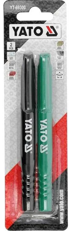 Yato Toya Sa Poland Techniniai markeriai | 2 vnt | juoda žalia (YT-69300)