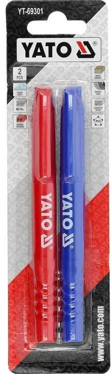 Yato Toya Sa Poland Techniniai markeriai | 2 vnt | raudona mėlyna (YT-69301)