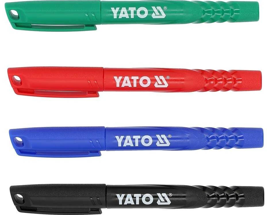 Yato Toya Sa Poland Techniniai markeriai | 36 vnt | juoda žalia raudona mėlyna (YT-69310)