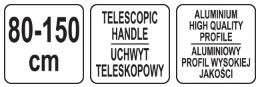 Yato Teleskopinis glaistiklio prailginimas, aliuminio profilis, reguliuojamo ilgio, tinkavimo prailginimas, lubų glaistiklio prailginimas