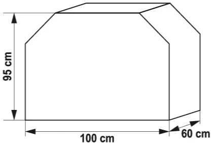 Toya Sa Poland Uždangalas griliams | Oxford 210D, PU, UV atsparus | 100×60×95 cm (99760)