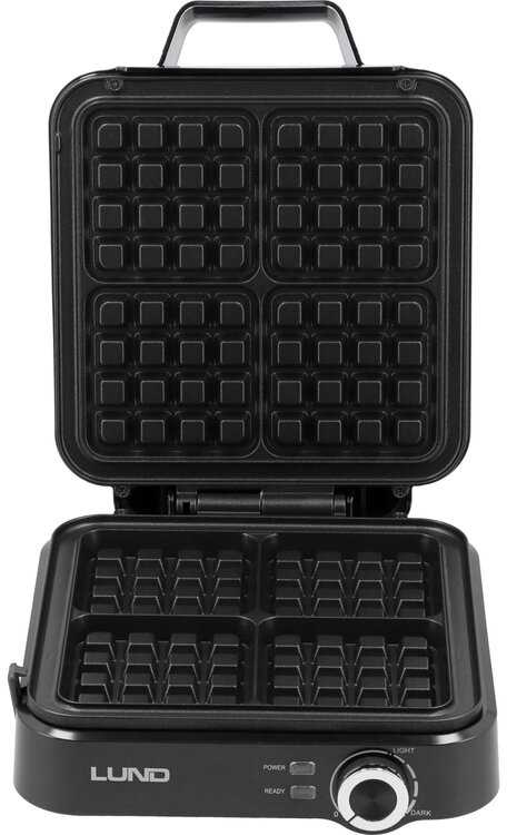 Vaflinė Toya Sa Poland Vaflių keptuvė su didelėmis plokštelėmis | 1500 W | 4 vafliams (68015)
