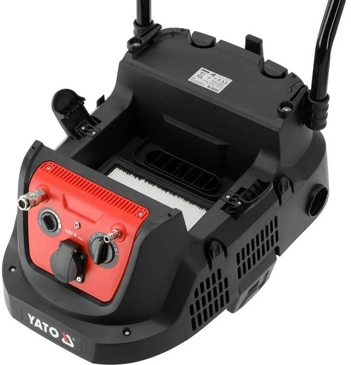 Yato Toya Sa Poland Vakuuminis dulkių siurblys – automatinis filtro kratytuvas, pneumo sinchronizacija – 40 l | 1600/3600 W (YT-85718)