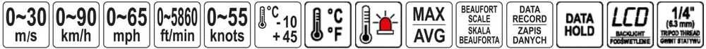 Sthor Vėjo greičio ir temperatūros matuoklis (81719)