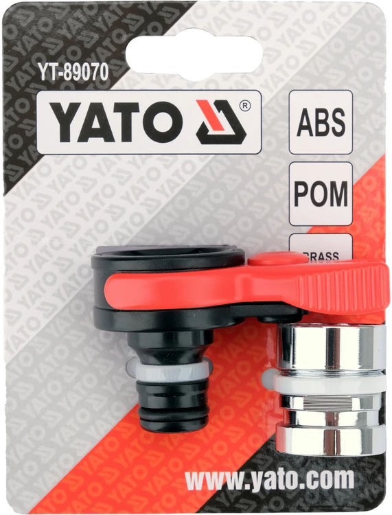 Toya Sa Poland Vidaus čiaupo adapteris | ABS, POM ir žalvaris (YT-89070)