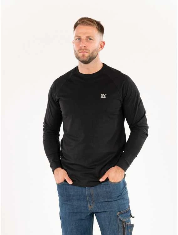 Toya Sa Poland Vyriški marškinėliai ilgomis rankovėmis | juodi | 100% medvilnė | 3XL dydis (YT-78835)