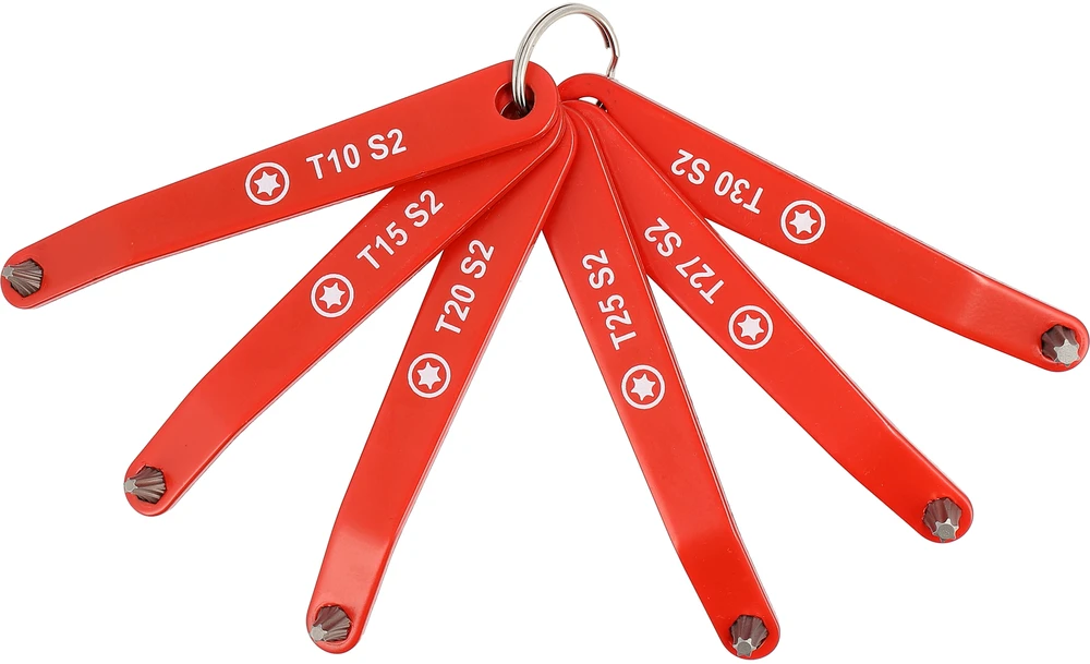 Toya Sa Poland Žemo profilio Torx atsuktuvų rinkinys | T10–T30 | 6 vnt. (YT-77751)