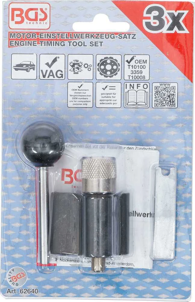 Bgs Technic Variklio fiksavimo komplektas | VAG | 3 vnt. (62640)