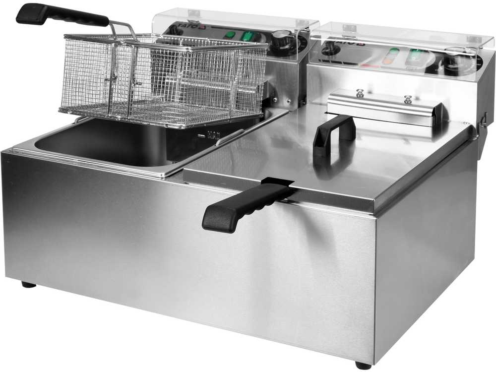 Toya Sa Poland Elektrinė gruzdintuvė 2 kamerų | 2 × 11,5 l (YG-04624)