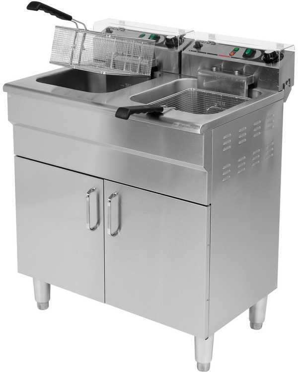 Toya Sa Poland Elektrinė gruzdintuvė su spintele | 2 × 11,5 l (YG-04638)