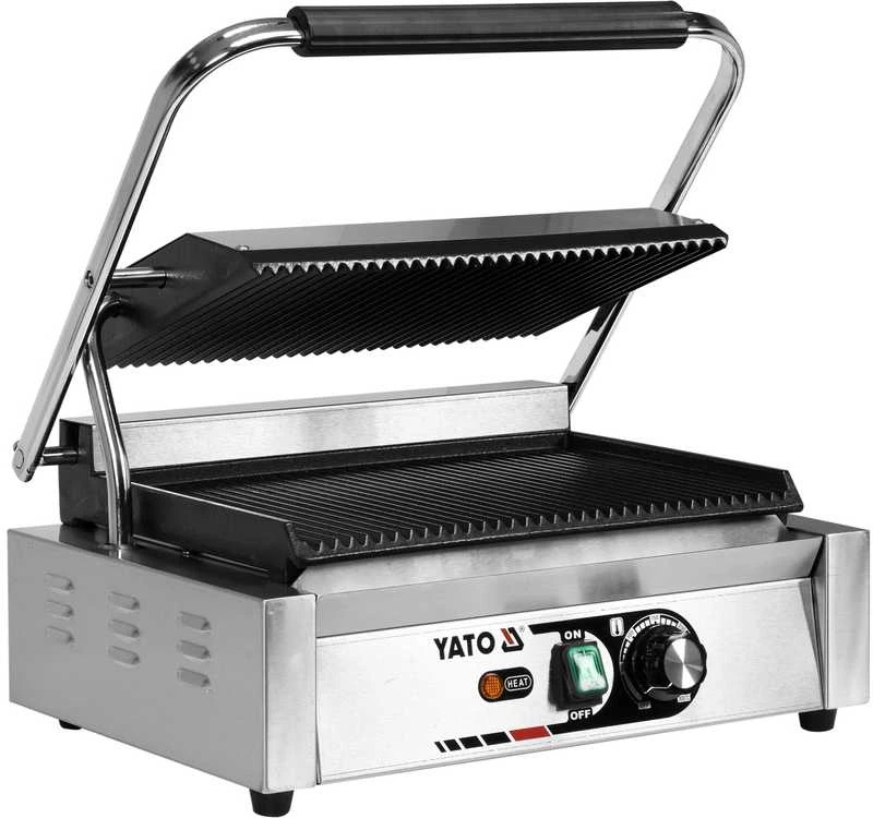 Yato Elektrinis panini grilis, pilnai briaunotas, 44 cm, sumuštinių keptuvas