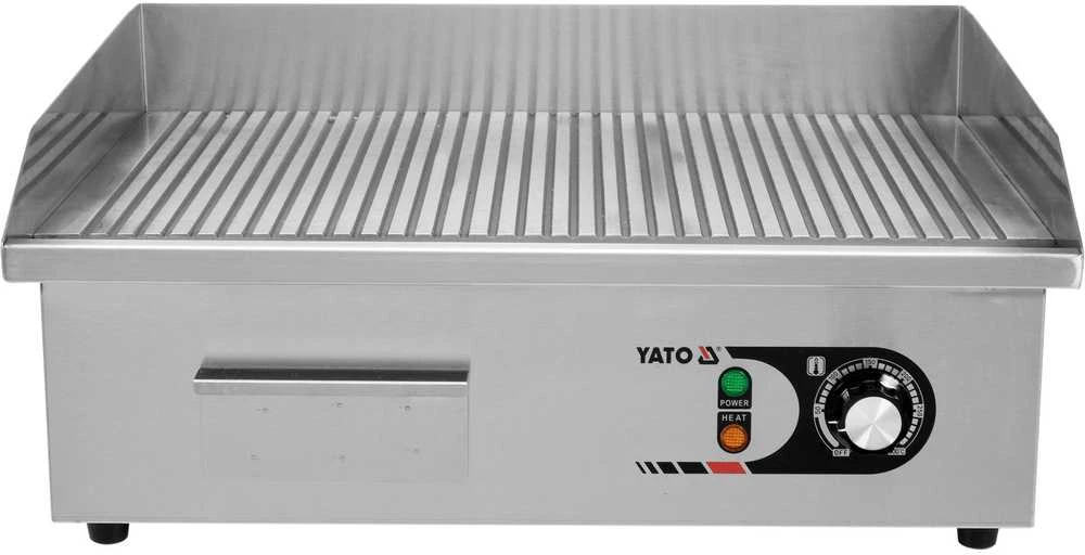 Virdulys Toya Sa Poland Elektrinė grilio plokštė, briaunota, 55 cm, profesionaliam naudojimui