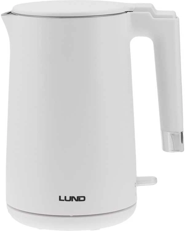 Lund Elektrinis virdulys 1.5L, vėsus paviršius, 2200W, greitas vandens virimas, baltas virdulys
