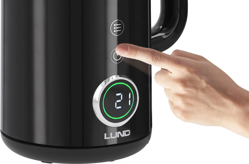 Lund Toya Sa Poland elektrinis virdulys 1,7 l, reguliuojama temperatūra, Juodas (68219)